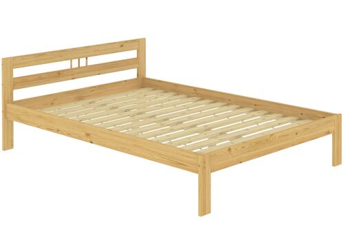 Doppelbett Kieferbett natur 140x200 Massivholz Futonbett Franz�sisches Bett Rollrost 60.64-14
