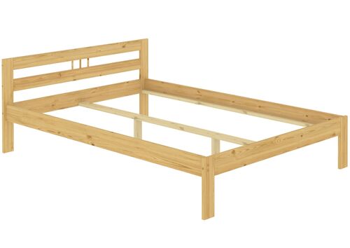 Bettgestell Kiefer natur 140x200 Doppelbett Futonbett Massivholzbett ohne Rollrost 60.64-14 oR