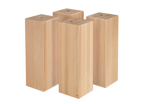 Set Erh�hung hohe F��e f�r Buche-Bett Modell 86 ge�lt 60.86-01