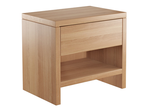 Nachttisch Buche Nachtk�stchen Bettkommode Nachtschrank mit Schublade 90.20-K39