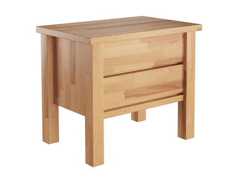 Nachtkonsole Buche Massivholz Nachttisch zwei Schubladen 90.20-K41-ge�lt