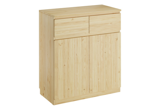 Sideboard Holzkommode mit 2 Schubladen u. 2 T�ren Kiefer natur 90.50-21