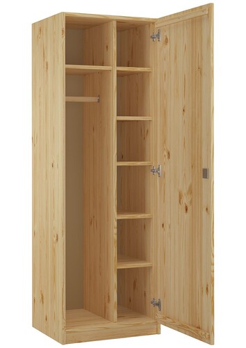 Badschrank B�roschrank Spind Kiefer mass. m. vielen F�chern u. Schloss 90.60-42 