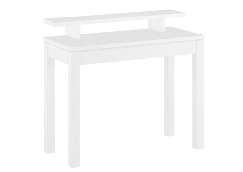 Waschwei�er Tisch mit Ablage, Schminktisch, 100x45 Kiefer massiv wei� 90.70-55AW-82-90-10