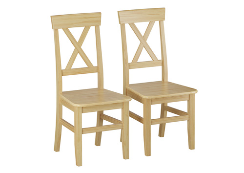 K�chenst�hle Doppelpack Massivholzst�hle 2x Esszimmerstuhl Kiefer 90.71-23-D 