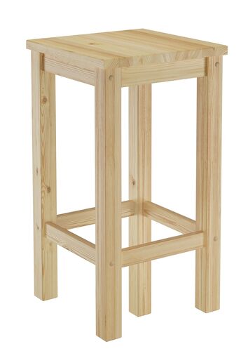 Barhocker Kiefer Massivholz Tresenhocker w�hlbar in 60cm oder 80cm V-90.71-44-45