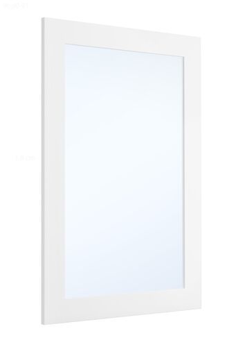 Wei�er Wandspiegel Garderobenspiegel Holz Rahmen 59x89 cm eckig Holzspiegel 90.90-91W