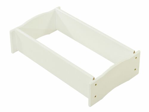 Holzunterbau wei� Erh�hung f�r Drewart Kinderk�che Spielk�che Massivholz 932-2039