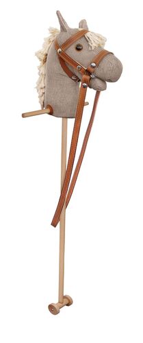 Steckenpferd mit Rad Holzpferd Hobby Horsing Farbe hell 96-333