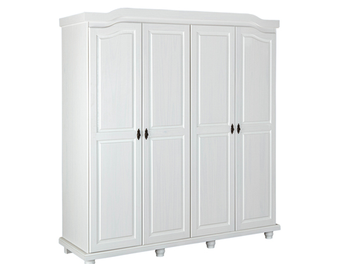 Kleiderschrank Isny aus wei�em Massivholz