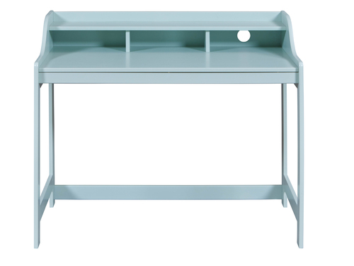 Schreibtisch Conversation Desk mit Aufsatz in Salbei Kiefermassivholz