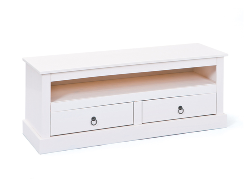 TV-Kommode Provence aus wei�em Kiefermassivholz
