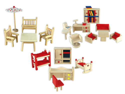 Zubeh�r f�r Puppenstuben, Puppenm�bel Wohnzimmer, Kinderzimmer, Garten 99-D20 