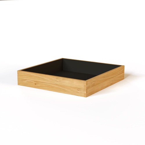 Hochbeet aus Holz mit Vlieseinlage und Metallstiften, Kiefer massiv