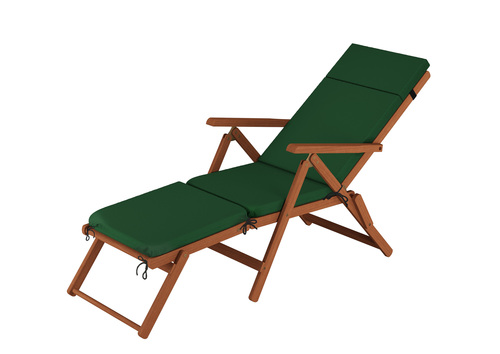 Deckchair, Balkonstuhl, klassische und robuste Balkonliege mit w�hlbarem Zubeh�r V-10-200