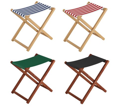 Klappbarer Holz-Campinghocker XL in normaler Sitzh�he in vielen Farben V-10-226