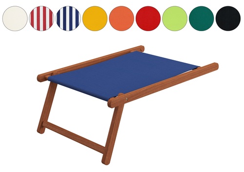 Liegestuhl-Zubeh�r Fu�teil dunkles Holz - Farbe w�hlbar V-10-300-360