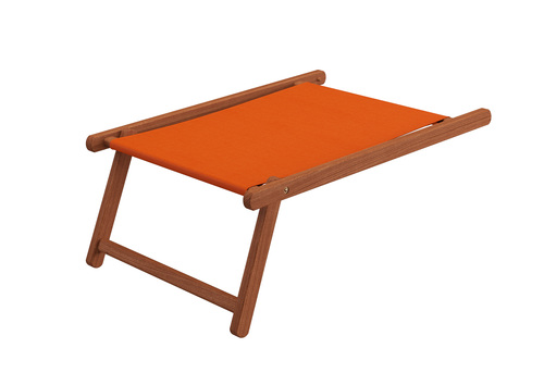 Liegestuhl-Zubeh�r Fu�teil dunkles Holz - Farbe w�hlbar V-10-300-360