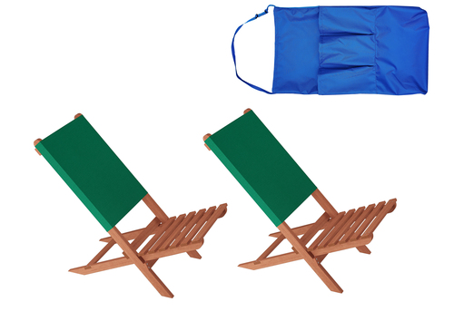 Klappstuhl Strandstuhl Anglerstuhl Gartenstuhl Stuhl zum Zusammenstecken gr�ner Bezug V-10-352