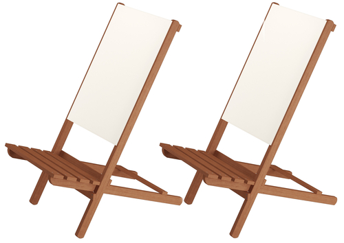 Wikingerstuhl-Set Lagerfeuerstuhl Anglerstuhl Strandstuhl Partystuhl Stofffarbe wei� V-10-361