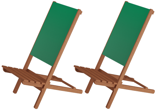 Wikingerstuhl-Set Lagerfeuerstuhl Anglerstuhl Strandstuhl Partystuhl Stofffarbe gr�n V-10-362