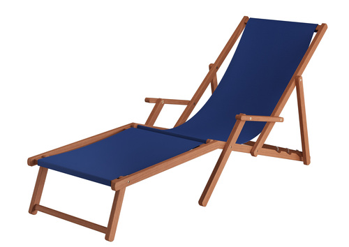 Liegestuhl XXL extra schwere Ausf�hrung Sonnenliege Holz Deckchair Massivholz Gartenm�bel V-10-500