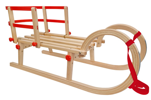 H�rnerschlitten Klappschlitten Rodelschlitten Rodel Schlitten aus Holz w�hlbares Zubeh�r V-21-095 