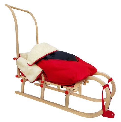 H�rnerschlitten Rodelschlitten Holzschlitten Zubeh�r w�hlbar V-21-110 