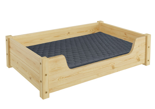 Kuscheliges Haustierbett 80x50 cm, Kiefer natur V-30.32-K-80x50
