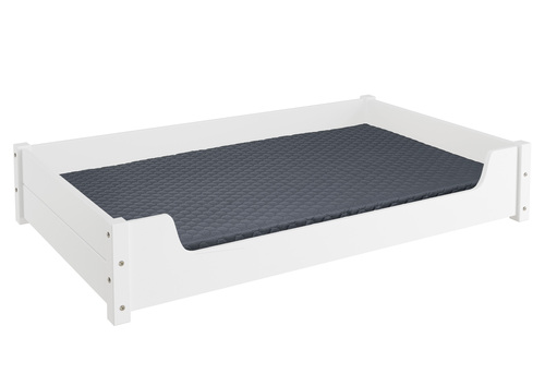 Hundesofa XXL f�r Dogge, Bernhardiner und Co. Tierbett 120x70 Kiefer wei� V-30.32-W-120x70