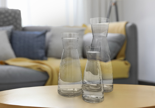 Glaskaraffe verschiedene Gr��en und F�llmengen 0,25l oder 0,5l oder 1l V-40.10-007G