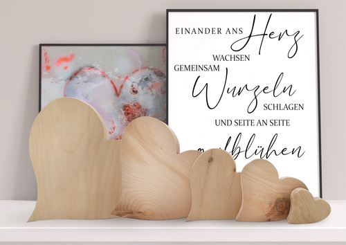 Zirbenholzherzen sch�ne Dekoherzen aus Zirbenholz in verschiedenen Gr��en V-40.10-032
