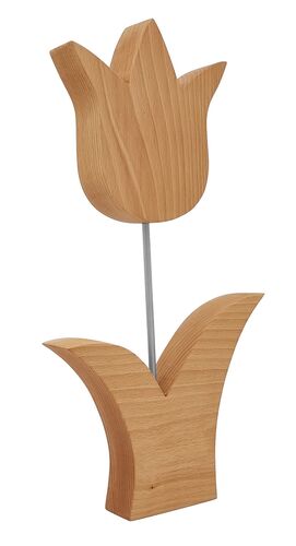 Handgefertigte Holztulpen Buche Echtholz Holzblumen Dekoration V-40.11-Tulpen