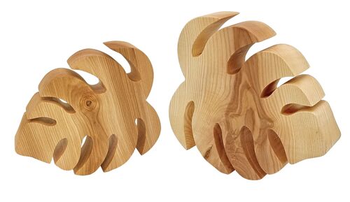 Holzblatt Monstera aus Esche Herbstdekoration Gr��e w�hlbar V-40.13-Monsterblatt