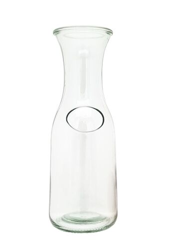 Rustikale Glas-Karaffe mit oder ohne Zirben-Kugel V-40.G-104