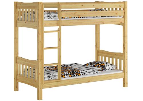 Etagenbett hohes Bett Kiefer natur Massivholz 90x200 cm Zubeh�r w�hlbar V-60.15-09Ni100 
