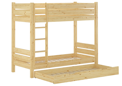 Etagenbett Kiefer natur 80x190 Zubeh�r w�hlbar Stockbett Hochbett teilbar V-60.16-08-190T100