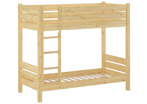 Etagenbett mit w�hlbarem Zubeh�r 80x200 extra stabil Kiefer Nische 100 teilbar V-60.16-08T100