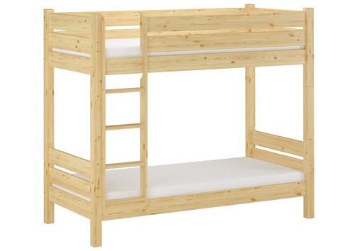 Etagenbett mit w�hlbarem Zubeh�r 80x200 extra stabil Kiefer Nische 100 teilbar V-60.16-08T100