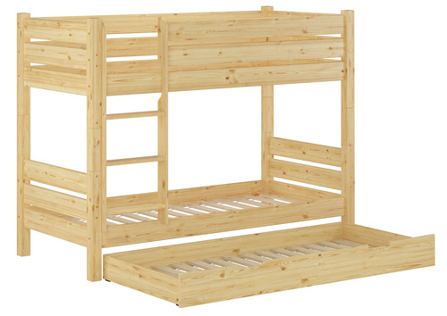 Teilbares Stockbett massiv Kiefer 90x200 Etagenbett Nische 80 cm Zubeh�r w�hlbar V-60.16-09T80 