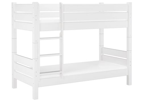 Stockbett 100x200 Massivholz Kiefer wei� Nische 80cm teilbar Zubeh�r w�hlbar V-60.16-10WT80 