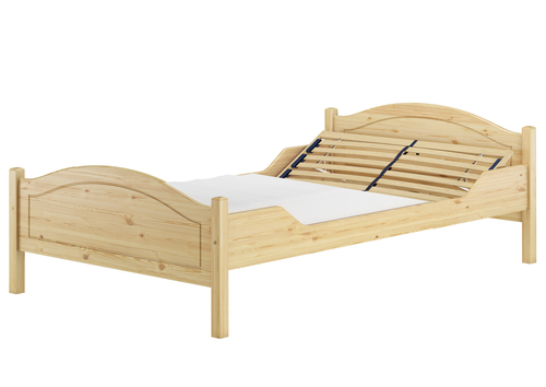 Breites Einzelbett 120x200 Kiefer Massivholz Landhausstil V-60.30-12