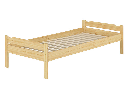 Einzelbett Bettrahmen Kiefer natur 80x200 Massivholzbett Zubeh�r w�hlbar V-60.31-08
