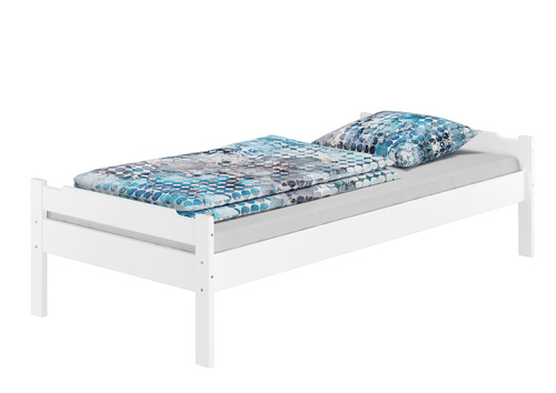 Einzelbett massiv Kiefer wei� 90x200 Futonbett Holzbett Zubeh�r w�hlbar V-60.31-09W