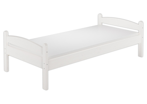 Kieferbett wei� Einzelbett 80x200 Massivholzbett Bettrahmen Futonbett Zubeh�r w�hlbar V-60.32-08W
