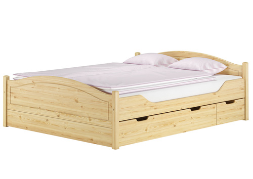 Massivholzbett Landhausstil 160x200 Doppelbett Futonbett Kiefer massiv Zubeh�r w�hlbar V-60.33-16