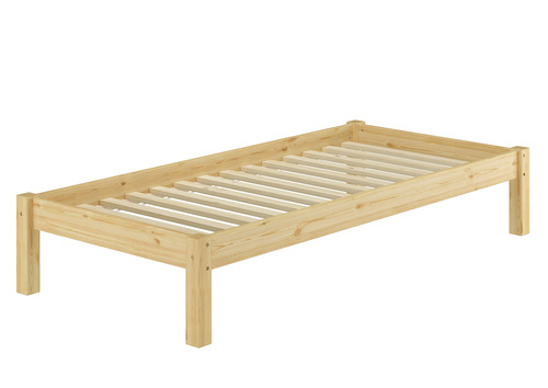 Einzelbett Kiefer natur 80x200 Massivholzbett Futonbett Kinderbett Zubeh�r w�hlbar V-60.35-08