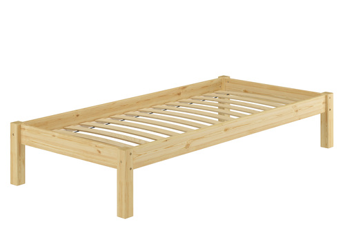 Einzelbett Futonbett 90x200 Kiefer natur Massivholz Singlebett Zubeh�r w�hlbar V-60.35-09