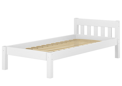 Futonbett Einzelbett 100x200 Massivholzbett Kiefer wei� Bettrahmen Zubeh�r w�hlbar V-60.38-10W