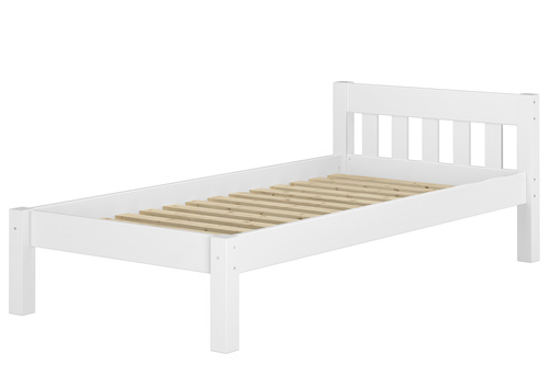 Futonbett Einzelbett 100x200 Massivholzbett Kiefer wei� Bettrahmen Zubeh�r w�hlbar V-60.38-10W